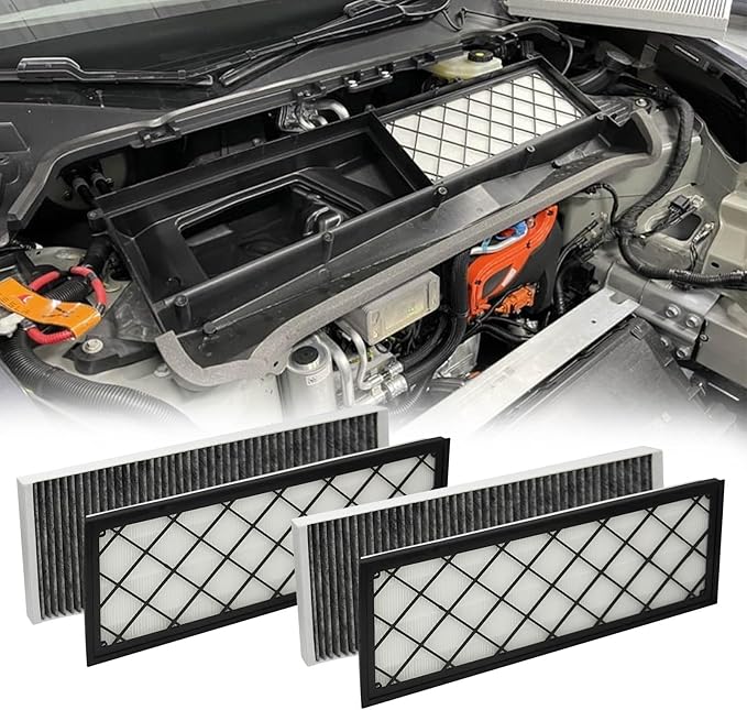 Sporacingrts Tesla Model Y Cabin Air Filter HEPA Air Intake Filter with Activated Carbon for Tesla Model Y 2020-2023 Model Y Accessories (4 PCS)