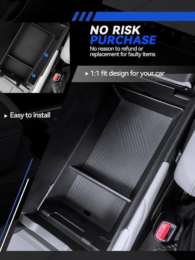 for ES Center Console Organizer 2026 Lexus ES 350e/ES 350h/ES 500e Accessories Armrest Tray Middle Storage Box Insert Container Durable ABS Plastic