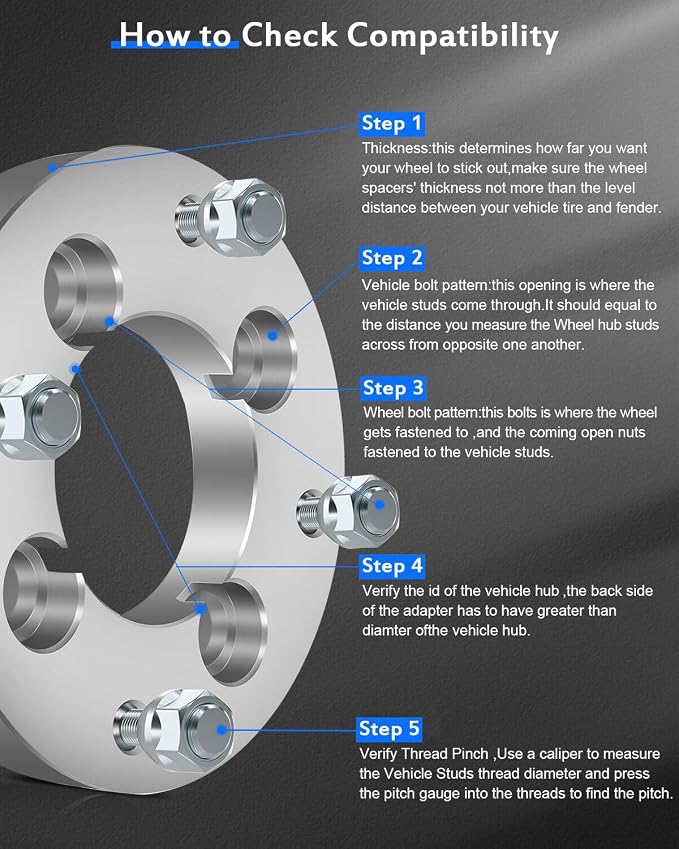 ECCPP 4PCS 1" Wheel Spacers Adapters 4x110 to 4x137 for 2007-2016 for Rancher 420 | 4 Lug 10x1.25 74mm 2002-2007 for Eiger 400 2008-2017 for King Quad 400