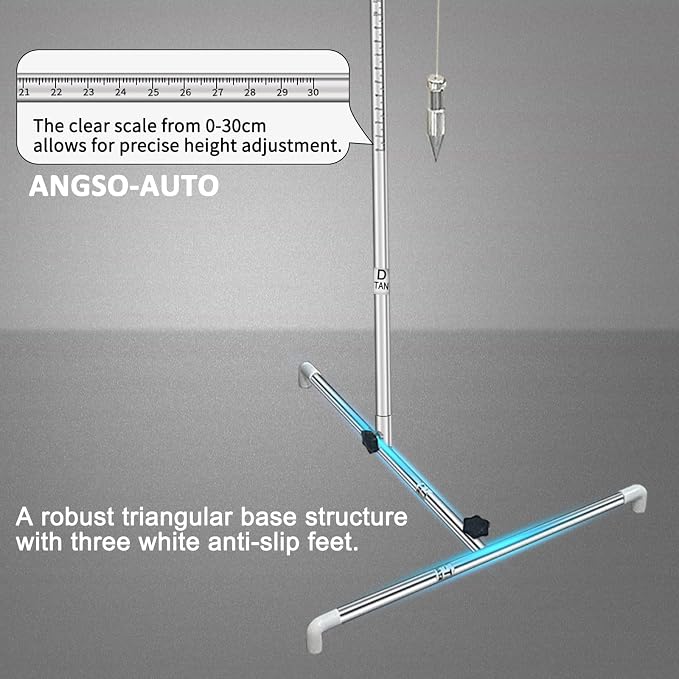 ADAS Calibration Tool Automotive Radar Aiming Corner Reflector Kit Included Plumb Bobs with String Graduated 0-30 cm Scale, Car Calibration Kit Compatible with Kia Honda Toyota Mazda Ford GM Hyundai