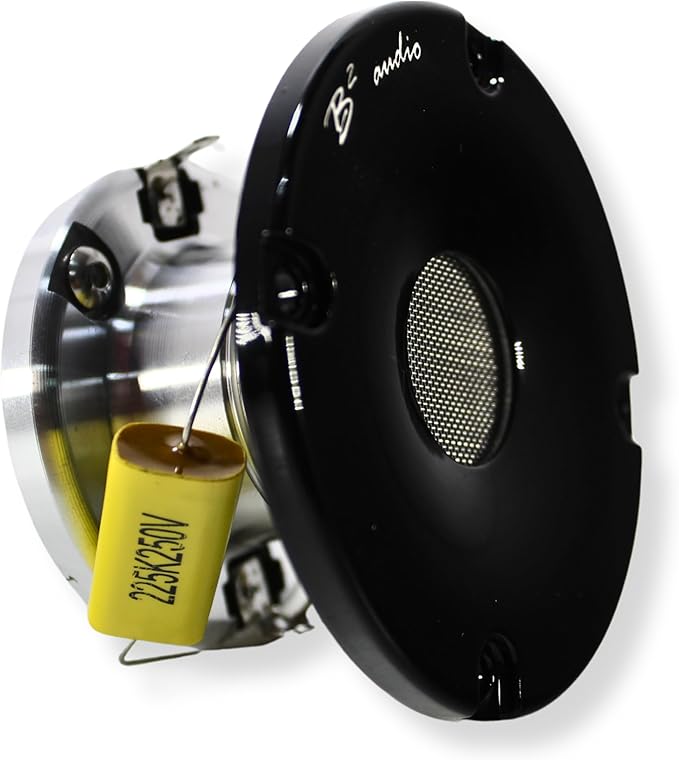 B2 Audio Rage Series Pair of 40 Watt RMS 1" 4-Ohm Shallow Mount Compression Drivers w/Horn