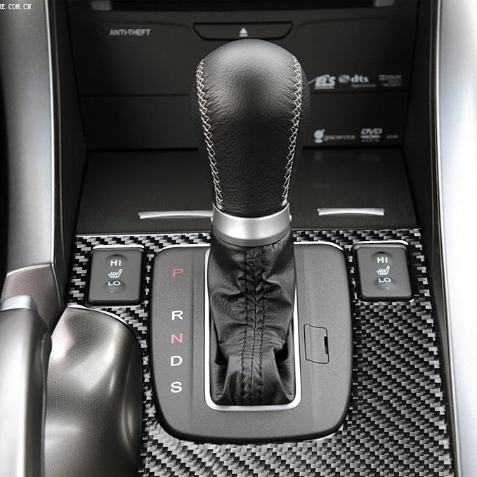 Black Soft Carbon Fiber car Interior Shift Panel 1/Piece Decorative Sticker Suitable for Acura TSX 09-14 Carbon Fiber car Interior