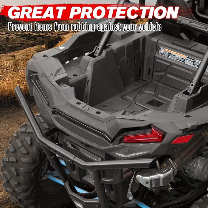 A & UTV PRO Right Side Rear Box Section for 2014-2023 Polaris RZR XP 1000/4 1000/Turbo - Combined Trunk Bed Storage Carrier Luggage Accessories, Replace OEM 5454270, RH, Black