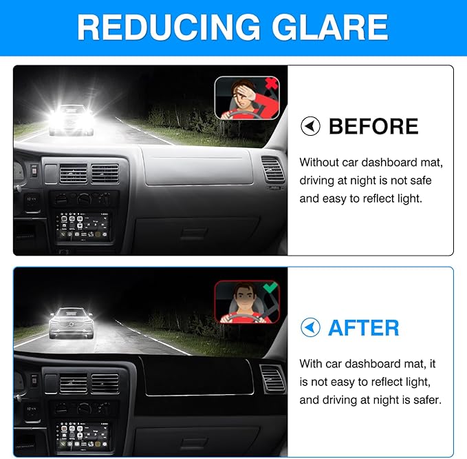 Autorder Dashboard Cover Mat for 1998-2002 2003 2004 Toyota Tacoma Accessories Dash Cover Upgrade Velvet Dash Mat Sunshade Glare UV Rays Protector
