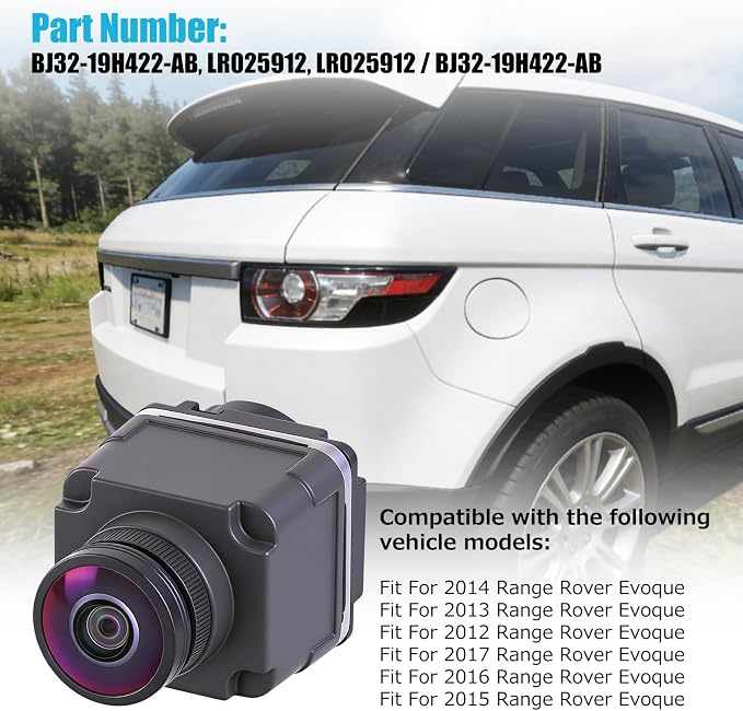 BJ32-19H422-AB LR025912 Backup Camera Rear View Camera for Range Rover Evoque L538 Car Reversing Camera Reversing Assist Camera Front Bumper Reverse Camera Parking Cam Recorder