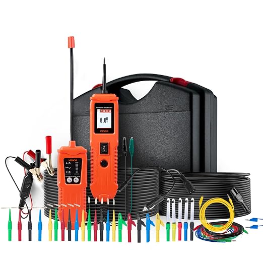 VEVOR Automotive Circuit Tester Kit, 8-35 DCV Power Circuit Probe Tester with TFT Color Display and Lighting, 2-in-1 Electrical Automotive Power Tester Probe with 19.7 ft / 6 m Extension Cable