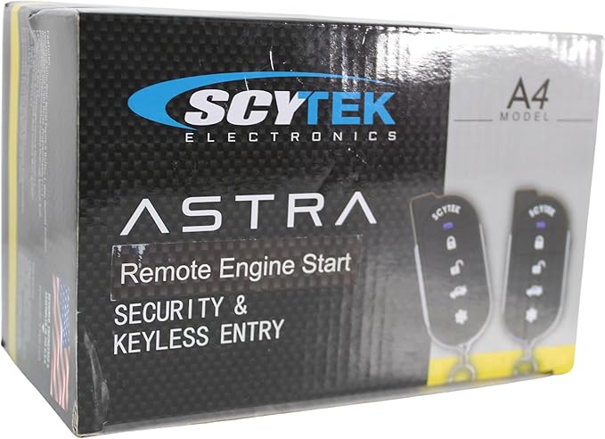 A4 5 Button Remote Engine Start, Keyless Entry, Security System w/ 2 Remotes (w/Bypass)