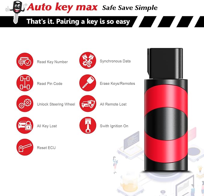 Programmable Keyfob, Replacement Car Keys and Fob DIY Programmer Kit for Chevy Camaro Equinox Terrain Cruze Malibu Remote Star OHT01060512