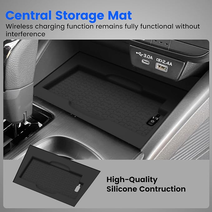 Center Console Organizer for 2026 Subaru Outback Console Armrest Tray (Double Layer) + Central Storage Mat for 2026 Outback (Premium,Limited,Touring,Wilderness,Limited XT,Touring XT)