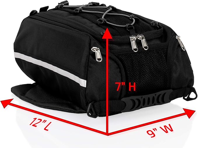 Chase Harper USA 1650 Magnetic Tank Bag - Water-Resistant, Tear-Resistant, Industrial Grade Ballistic Nylon with Anti-Scratch Rubberized Polyester Bottom, Strong Neodymium Magnets, 11.5"L x 10"W x 7"H