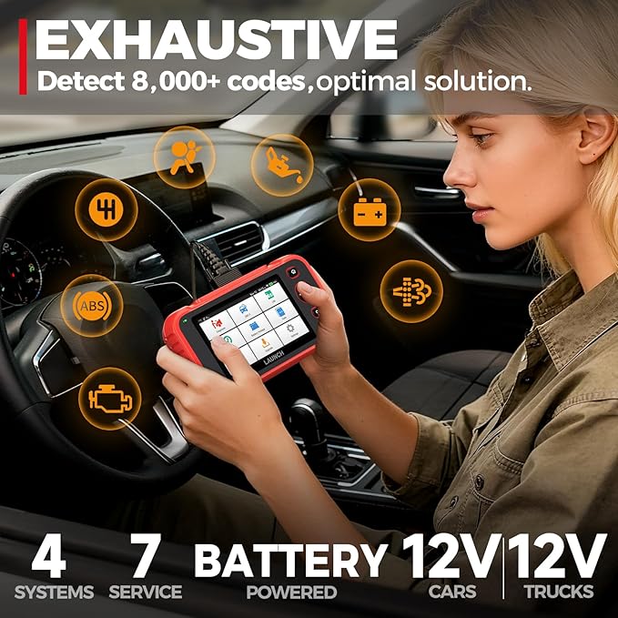 LAUNCH CRP123I V3.0 Elite OBD2 Scanner Diagnostic Tool with DOIP & CAN FD, 2026 New Code Reader for Cars and Trucks, Engine ABS SRS Transmission Car Scanner, Oil/EPB/DPF/SAS/Throttle Relearn