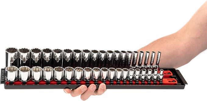 TEKTON 3/8 Inch Drive 12-Point Socket Set, 68-Piece | SHD91221