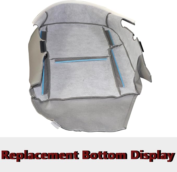 SecosAutoparts Driver & Passenger Side Bottom & Top Lean Back Leather Seat Cover Gray Compatible with Toyota 4Runner Limited 2003 2004 2005 2006 2007 2008 2009