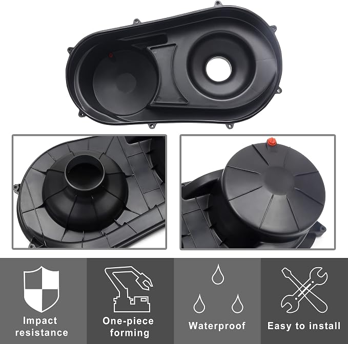 Outer Clutch Cover Compatible with Polaris RZR, CVT Variator Clutch Plate Cover Transmission Belt Box Housing Compatible with 2015-2023 Polaris RZR XP 1000/General 1000/900 S,Replace #2635611