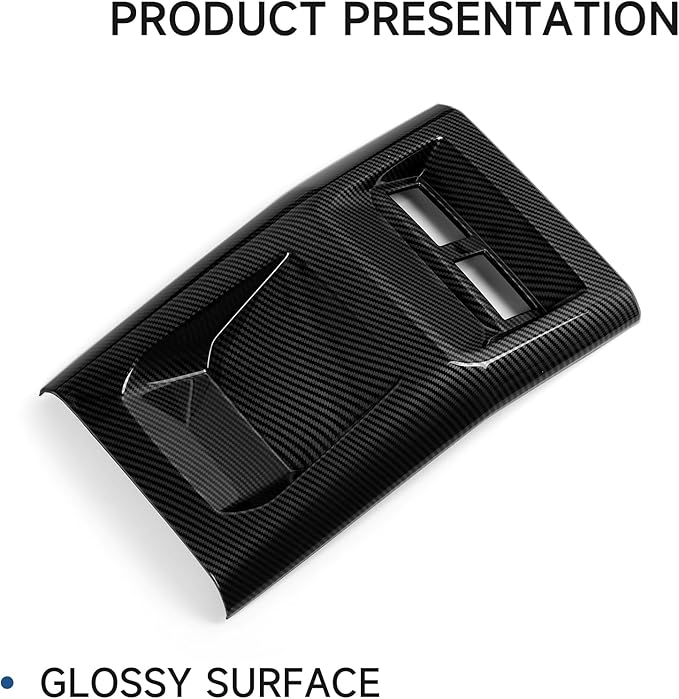 Car ABS Carbon Fiber Armrest AC Vent Rear Seat Air Outlet Panel Sticker Cover Interior Trim Decal for Chevrolet Colorado 2023 2024 2025 2026 Accessories
