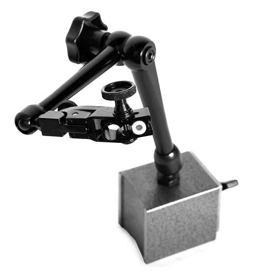 WEN Magnetic Base for Dial Indicators, Three Segment, Industrial Strength with Quick Release (10714)