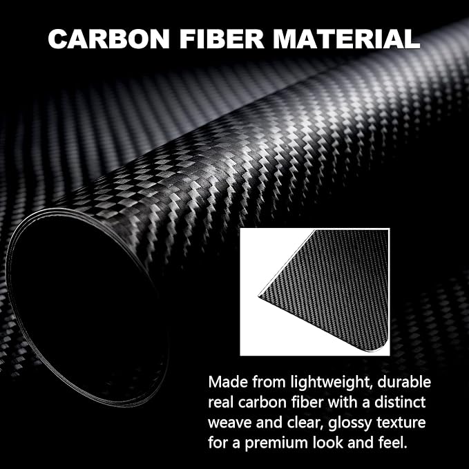 Real Carbon Fiber Center Console Panel Trim Compatible with Corvette C8 2020-2026, Interior Decor Sticker Accessories