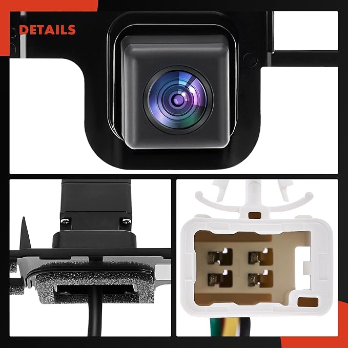 A-Premium Park Assist Camera Rear View Backup Reverse Camera Compatible with Select Toyota Models - 2011 2012 2013 2014 Sienna - Replace# 86790-45040