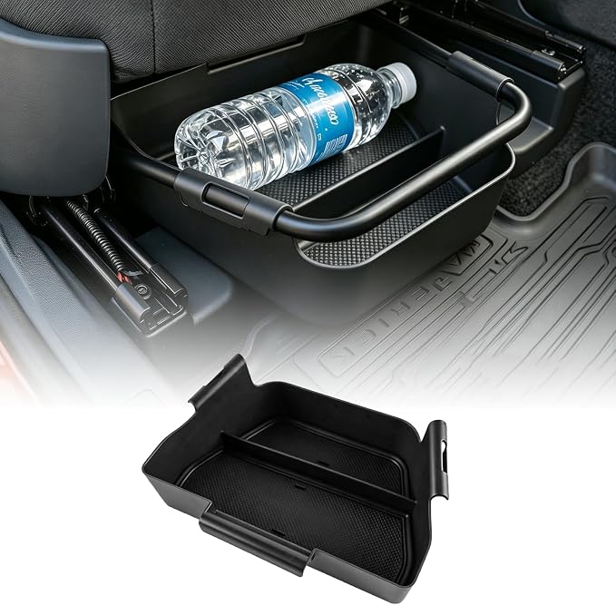 Under Seat Storage Box for Ford Maverick 2022-2026 | Front Row Manual Seat, Non-Slip Mat Included, Easy Install, Not Fit Power Seat