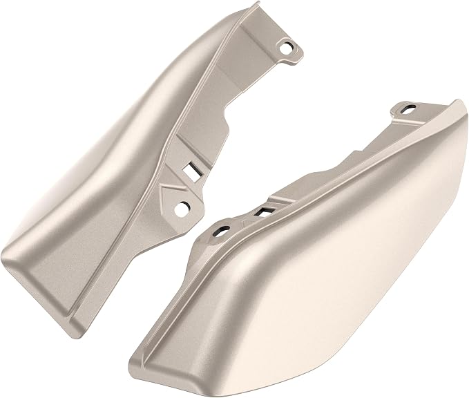 Color - Matched Mid Frame Air Deflectors Heat Shield, Perfectly Fit for Harley Touring Models 2009-2026 Silver Fortune