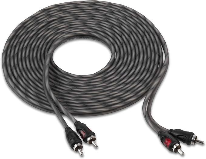 Belva True 4 Gauge AWG Premium CCA Complete Amplifier Wiring Kit with OFC 2-Channel RCA Cable - BAK42BK Gray