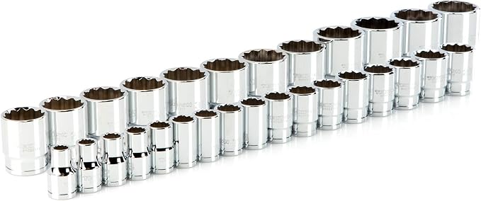 TEKTON 1/2 Inch Drive 12-Point Socket Set, 29-Piece | SHD92012