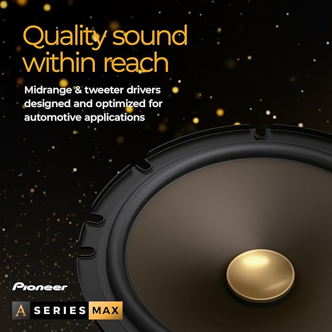 PIONEER A-Series MAX TS-A693CH 6” x 9” 2-Way Speakers (Pair) – 460W Max, Balanced Sound + Smooth Treble, Enhanced Bass, Ideal Factory Upgrade, Installation Adaptors Included