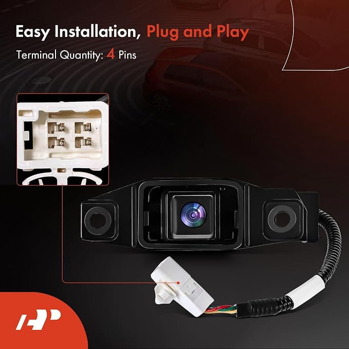 A-Premium Park Assist Camera Rear View Backup Reverse Camera Compatible with Select Lexus Models - 2008-2014 IS F, 2006-2013 IS250, 2006-2013 IS350 - Replace# 8679053011