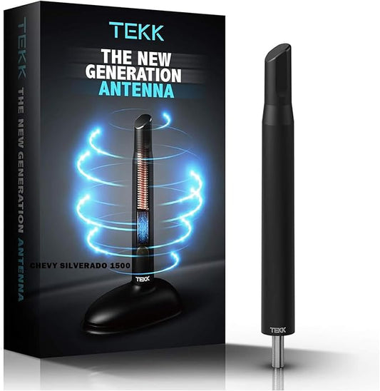 Tekk Short Antenna Compatible with 2007-2026 Chevy Silverado 1500 / Designed for Optimized FM/AM Reception / 4.8 Inches