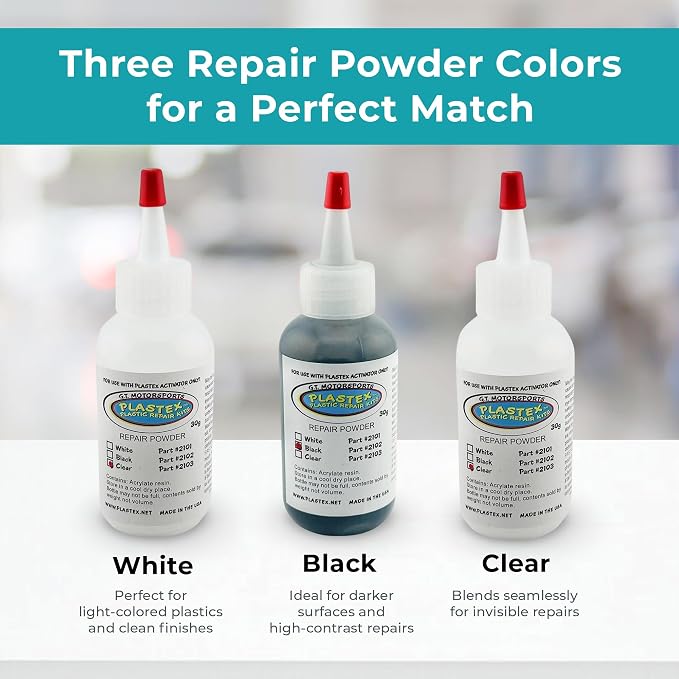 Plastex Plastic and Fiberglass Repair - Easily fix, Recreate Broken Plastic, Fiberglass Wood & More! Plastex Master Tech Kit