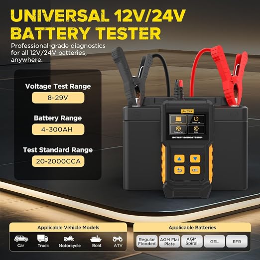 AUTOOL BT360 Battery System Tester & AUTOOL SVB208 Articulating Video Borescope