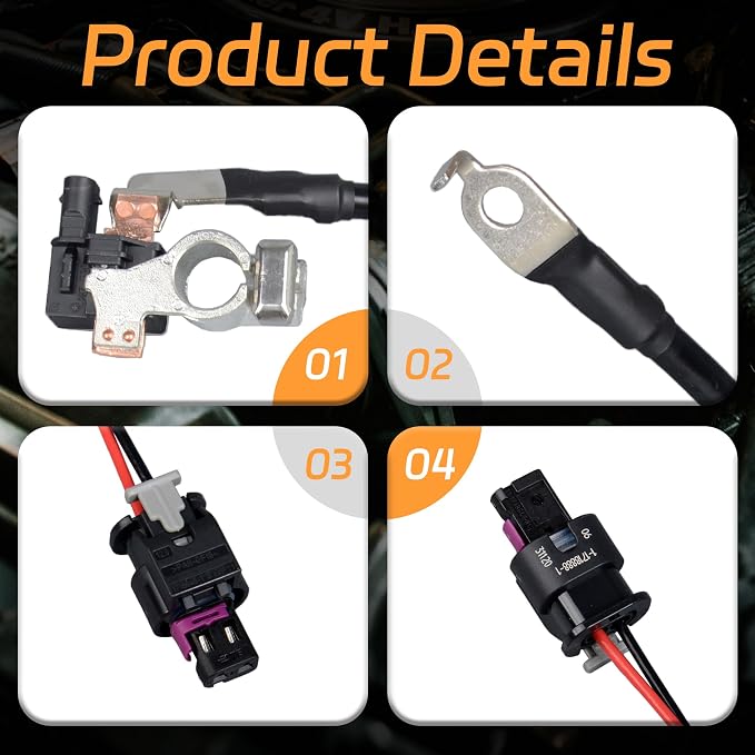 AV6Z-10C679-P Battery Current Sensor Negative Battery Cable Compatible with Ford Transit Connect Focus C-Max Escape Replaces OE AV6N-10C679-BC AV6Z10C679N AV6Z10C679M