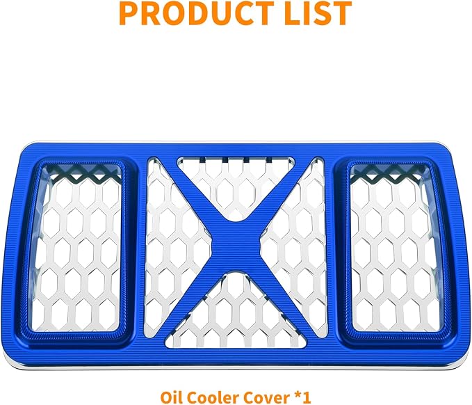 Radiator Guard Grille Oil Cooler Cover Fit For Harley Touring Road King Street Glide Electra Glide Ultra Limited 2023.5-2025 Blue
