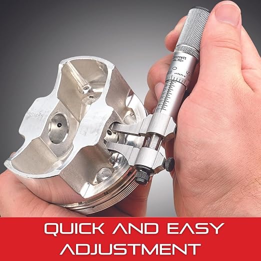 Starrett Outside Micrometer with Insulated Frame, Satin Chrome Finish and Advanced Sleeve Design - Quick and Easy Adjustment, 4-5" Range, .0001" Graduation - T444.1XRL-5