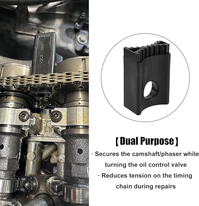 RYANSTAR RACING Camshaft Phaser Timing Chain Tool, Camshaft Holding Tool Crankshaft Pulley Wrench Compatible with Chrysler Jeep VW Dodge 3.6L Pentastar Engine Replace 2025200090 10198A 10202 10200A