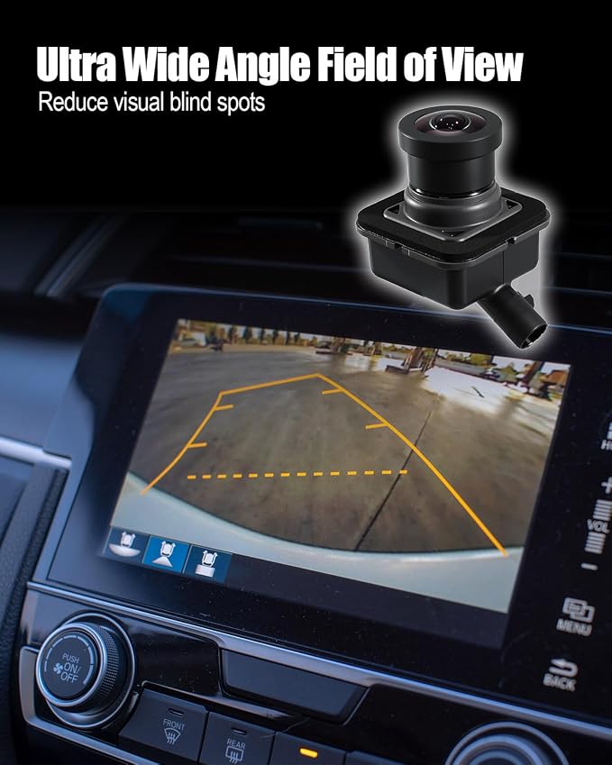 68144068AC Rear View Back Up Camera Compatible with Chrysler Pacifica Voyager Ram 1500 Maserati Ghibli Levante 2017-2022, Car Rear View Assist Reversing Camera Replace 68144068AD 68417514AA