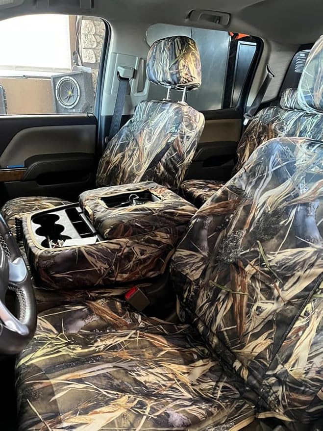 Durafit Seat Covers,C1143-C8, Waterproof Gray Endura Compatible with 2014-2019 and 2020 Classic Chevy Silverado and GMC Sierra Front 40/20/40 Split Bench Seat with Opening Console.