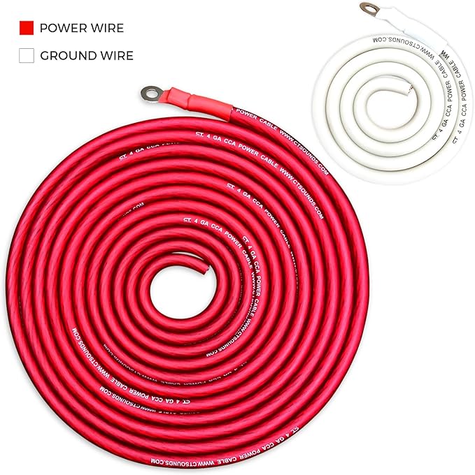 CT Sounds 4 Gauge CCA Complete Amp Wiring Install Kit, AMPKIT-4GA-PRO