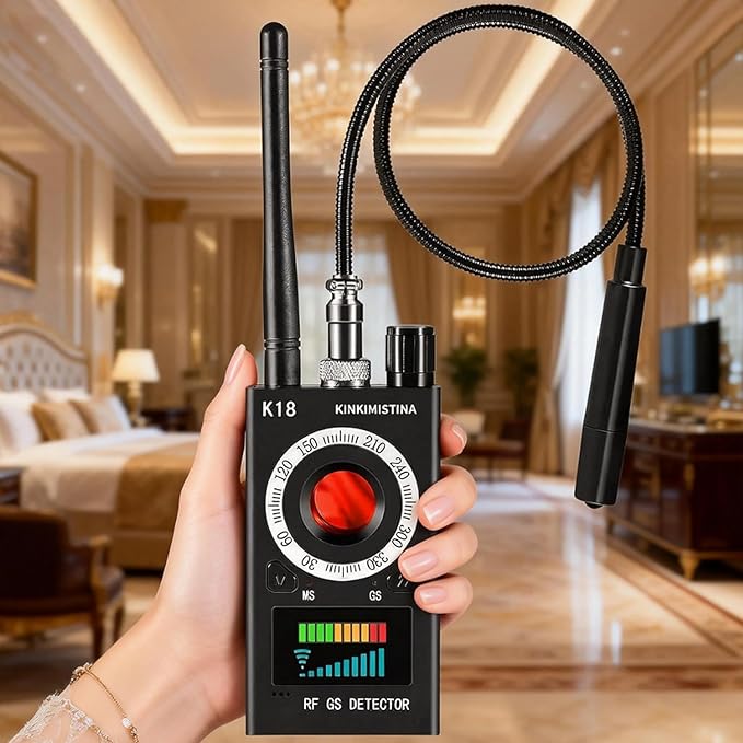 Hidden Camera detectors, Anti spy Camera detectors, GPS Tracker detectors, Hidden Device detectors for RVs, Hotels, bathrooms, Homes, and Offices (Black)