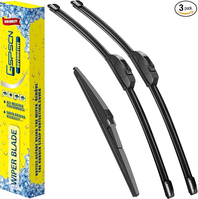 GSPSCN 3 Wipers For Jeep Grand Cherokee 2013-2011 /Dodge Durango 2024-2011，Original Equipment Windshield Wiper Blades Set 22"+21"+12" (Set of 3)