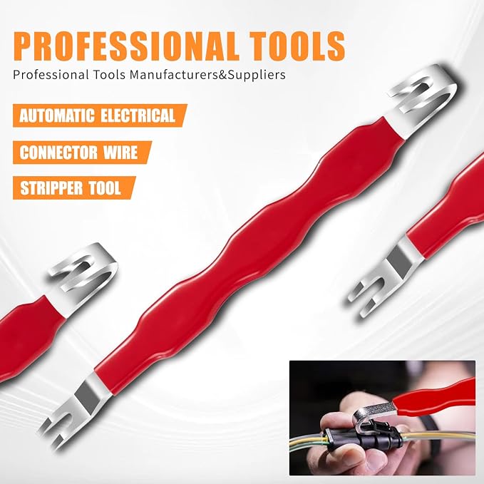 5PCS Electrical Disconnect Pliers, Automotive Electrical Plug Connector Disconnect Tool, Connector Separator, Car Safety Hammer,Hose Clamp Pliers, Applicable to Cars, Trucks, SUVs