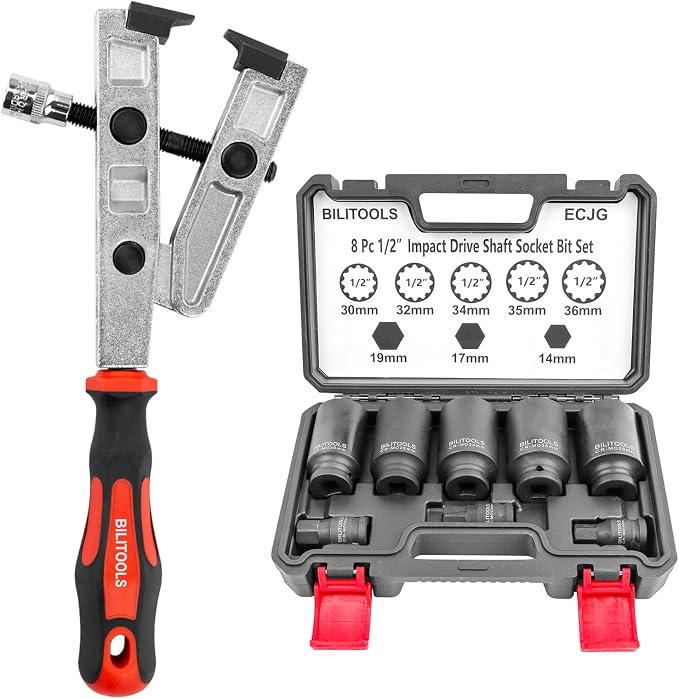Heavy Duty CV Boot Clamp Pliers & 12 Point Axle Nut Socket Set