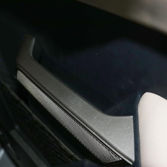 Rear Door Handle Storage Tray Organizer Box for 2021 2022 2023 2024 2025 New Ford Bronco 4 Door Interior Accessories Inner Side Door Handle Armrest Grab Insert Pockets Black 2 Pack