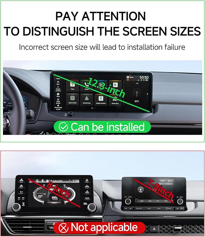 Qi2.2 Max 25W Fast Wireless Car Charger Phone Holder for 2023-2026 Honda Accord/Hybrid 12.3-Inch Screen, Magnetic Phone Mount Compatible with MagSafe