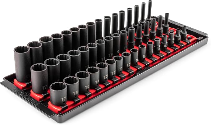 TEKTON 1/4 Inch Drive Impact Socket Set, 48-Piece | SID90114