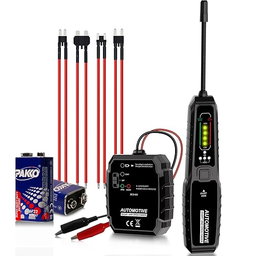 VSTM Wire Tracer Automotive Electrical Open & Short Finder, Circuit Breaker Finder, Circuit Tester, Fault Probe Cable Tracker, DC 6-42V Electrical Circuit Diagnostic Tool