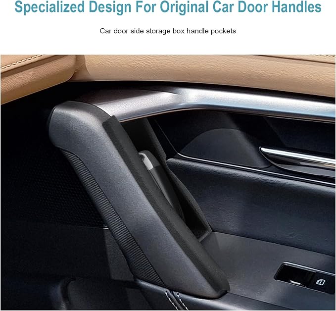 CDEFG 4Pcs for 2026 Mazda CX5 Center Console Organizer Door Handle Pocket Trash Can for 2026 Mazda CX-5 (S/Select/Preferred/Premium/Premium Plus) Accessory Door Side Storage Box