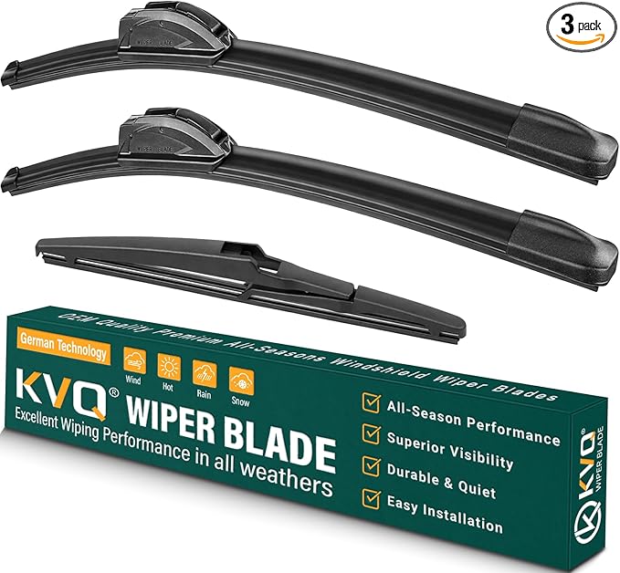 Windshield Wiper Blades Replacement for Toyota RAV4 2013 2014 2015 2016 2017 2018 Original Factory Quality Front Rear Wiper Blade Set - 26" 16" 10" (Set of 3)