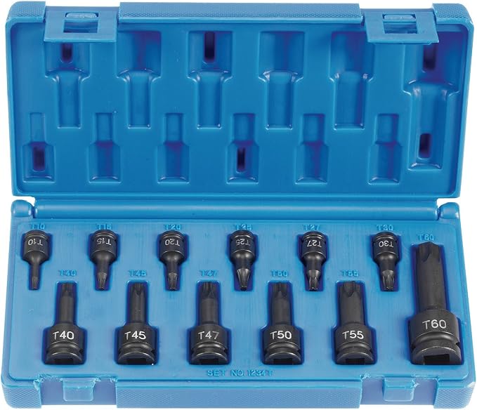 Grey Pneumatic Corp 1234T Drive Internal Star Set - 12 Piece