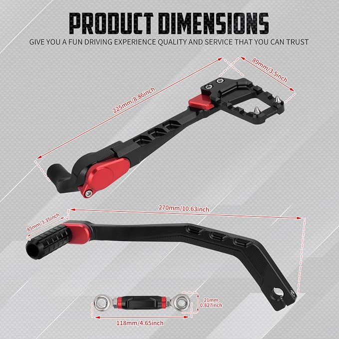 Motorcycle Mid Control Kit Footpegs Linkage Lever Set Fit for Harley Softail Low Rider FXLRS 2020-2025 FXLRST 2022-2025 Street Bob FXBB 2018-2025 (Red)